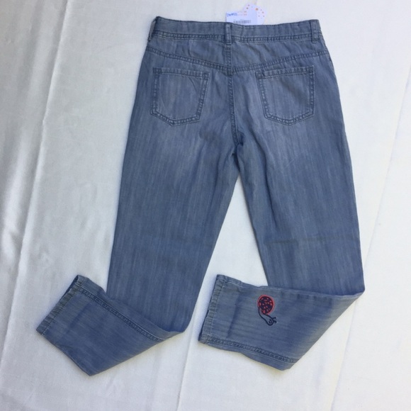 Gymboree Indigo Dye Embroidered Jeans.18133 - Picture 5 of 5